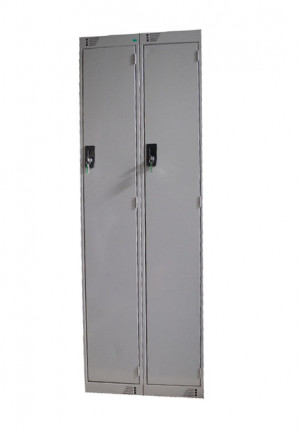Garderobekast 2 deurs 180 x 60 x 50 aluminium