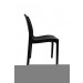 Kantine / terrasstoel 4 poots zwart
